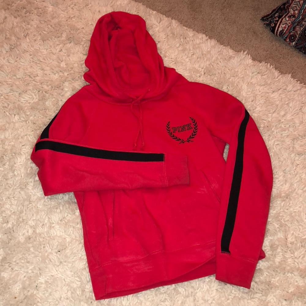 VS pink cowl neck hoodie